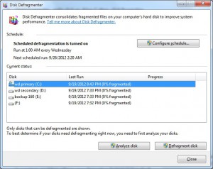 Disk Defragmenter 02