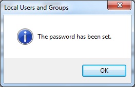 Administrator password has been set 05