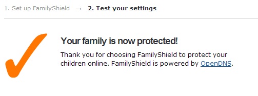 Your family is now protected