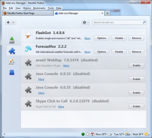 Firefox Add-ons Manager