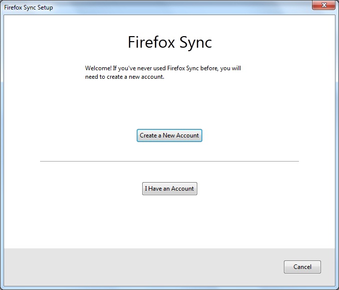 Firefox Sync Setup