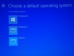 Change default OS in multi-booted OS