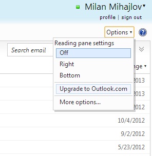 Upgrade from Hotmail account to Outlook.com