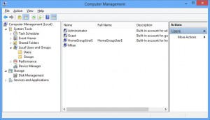 Manage Users in Windows 8