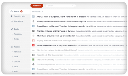 FlowReader RSS reader