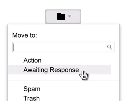 Assign label to gmail message