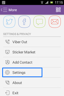 viber settings