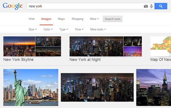 Google search images search tools