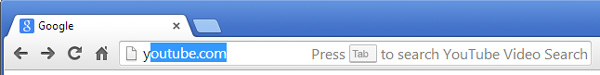 Search YouTube from Chrome