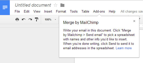 install mailchimp addon