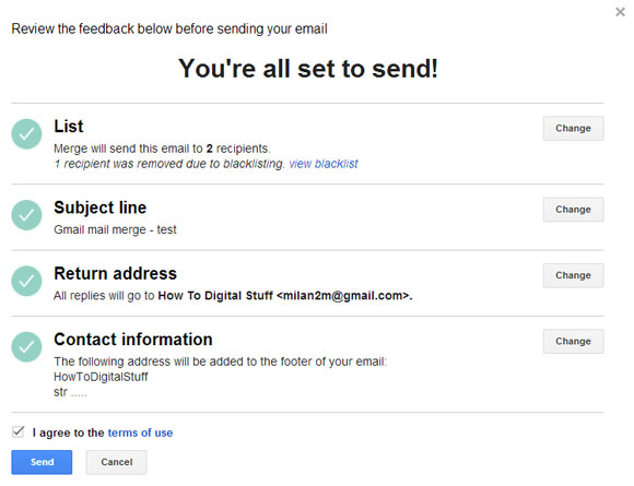 MailChimp email precheck