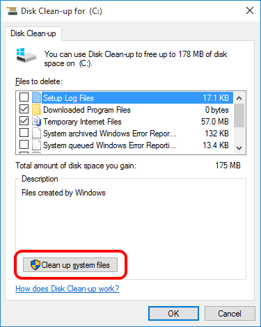 disk cleanup tool